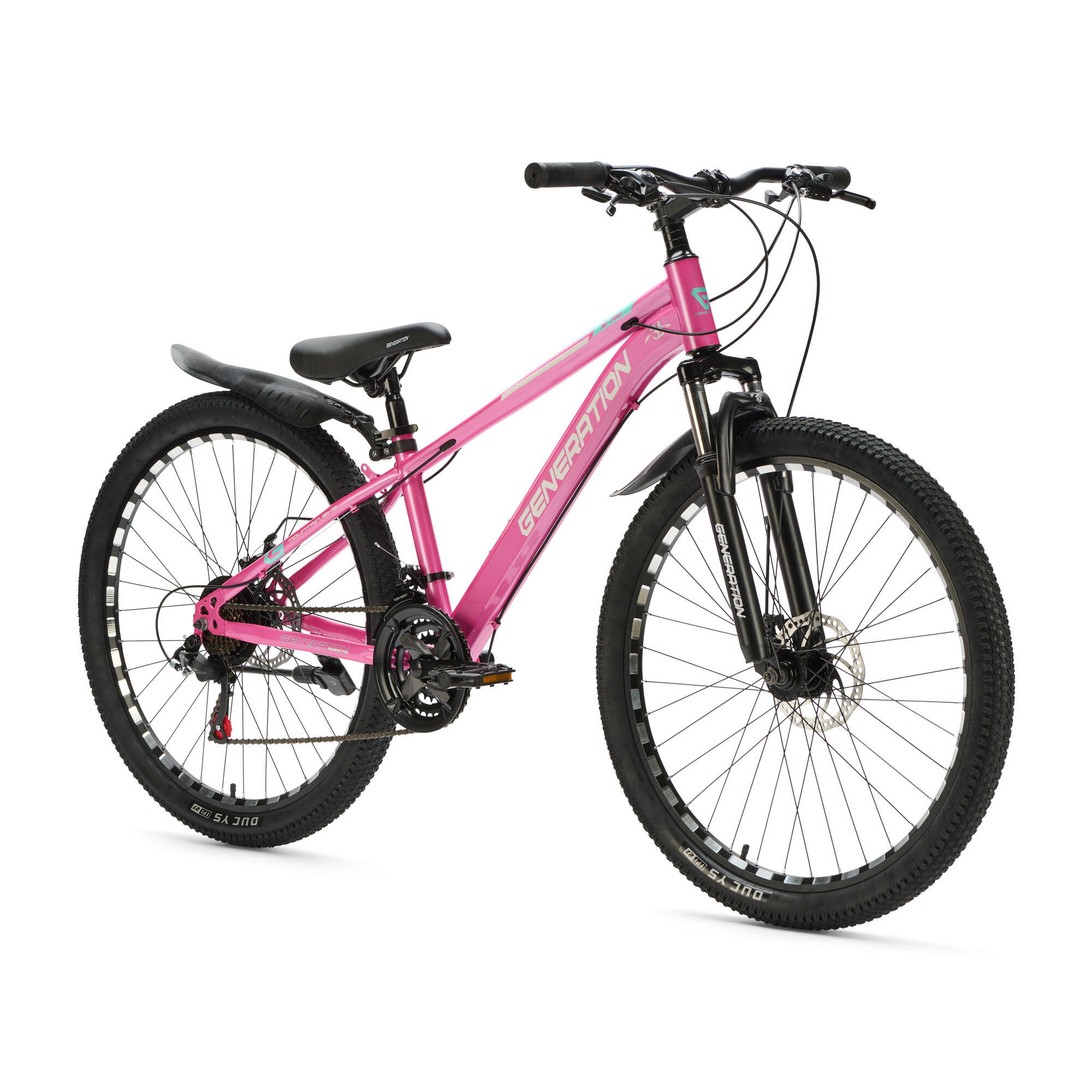VTT Generation M-760 26 pouces – Rose avec garde-boue 3/4