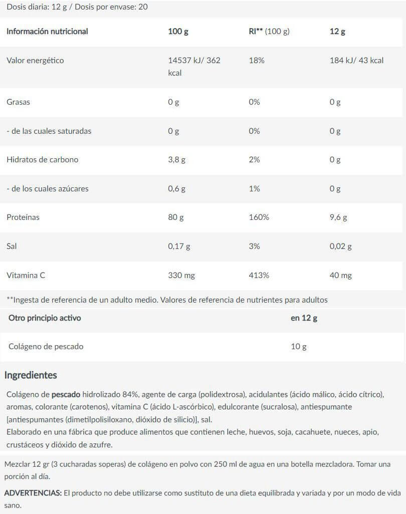 Collagene Marino - 240 g Mango Biotech USA 2/3