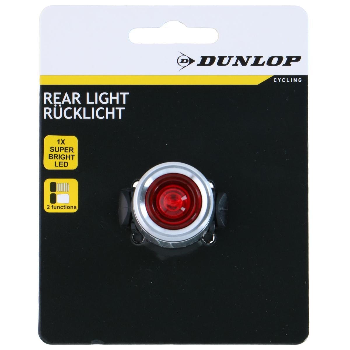 Lampka rowerowa na tył Dunlop aluminiowa 4/4