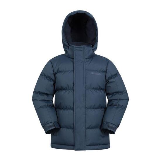 Mountain Warehouse Snow Kinder Steppjacke - Wasserabweisend mit Fleecekapuze
