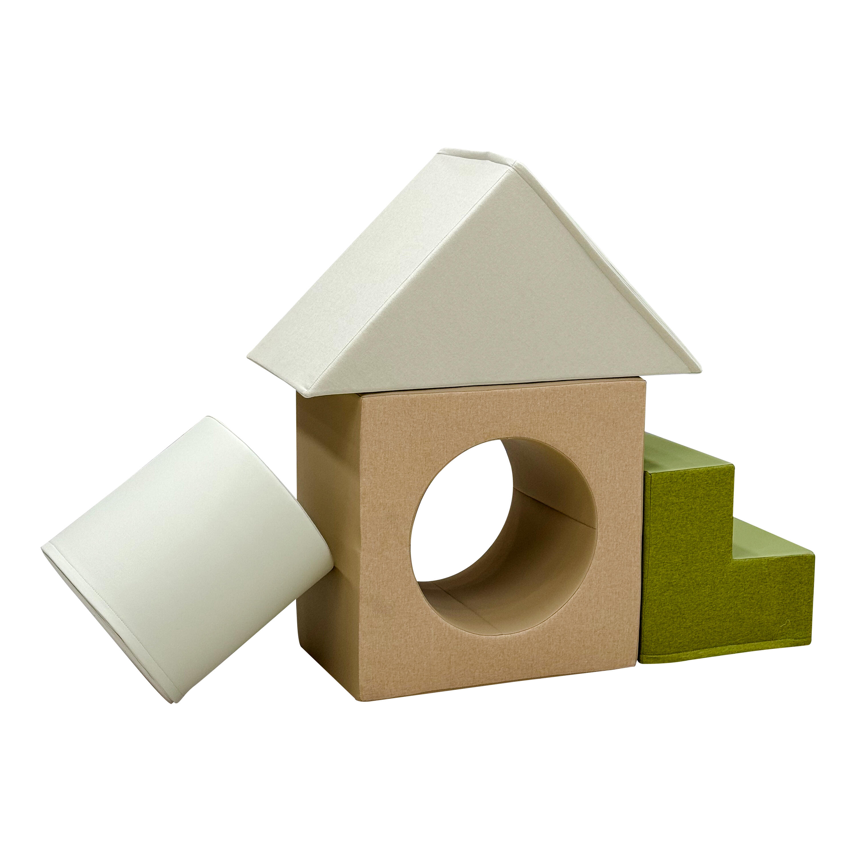 Blocchi per Bambini in Schiuma, Sunny Sasa, 4 pezzi, beige 3/7