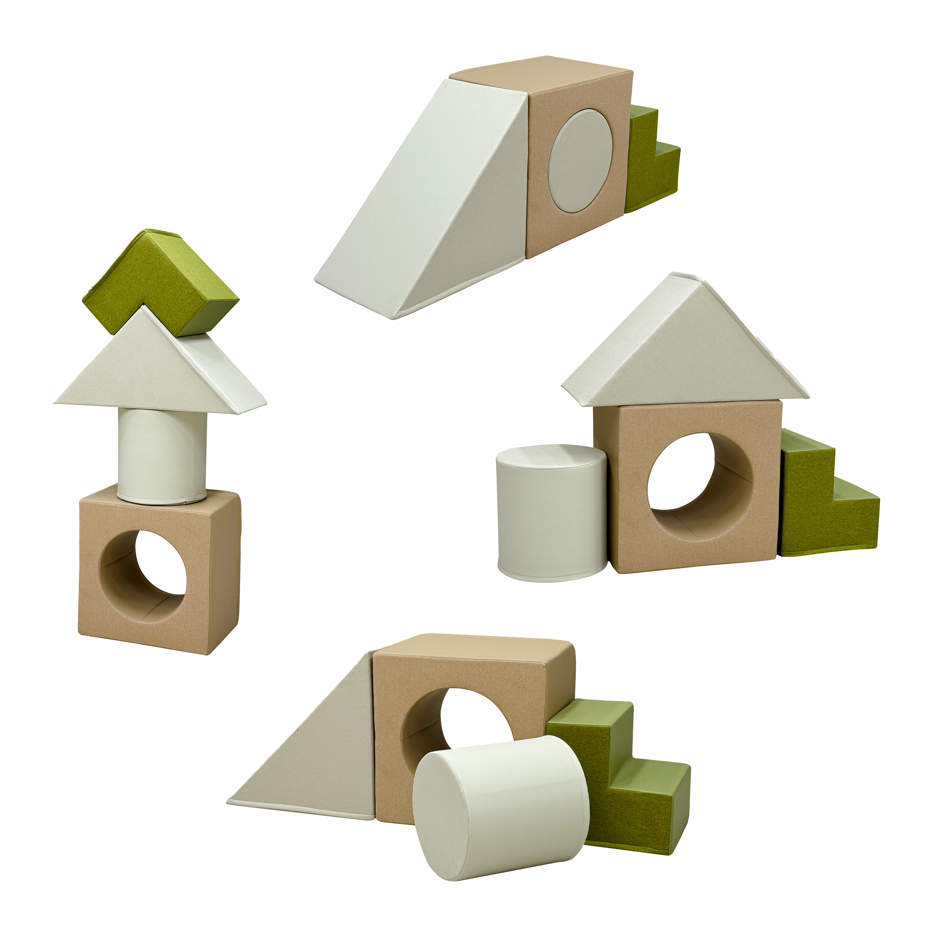 Blocchi per Bambini in Schiuma, Sunny Sasa, 4 pezzi, beige 2/7