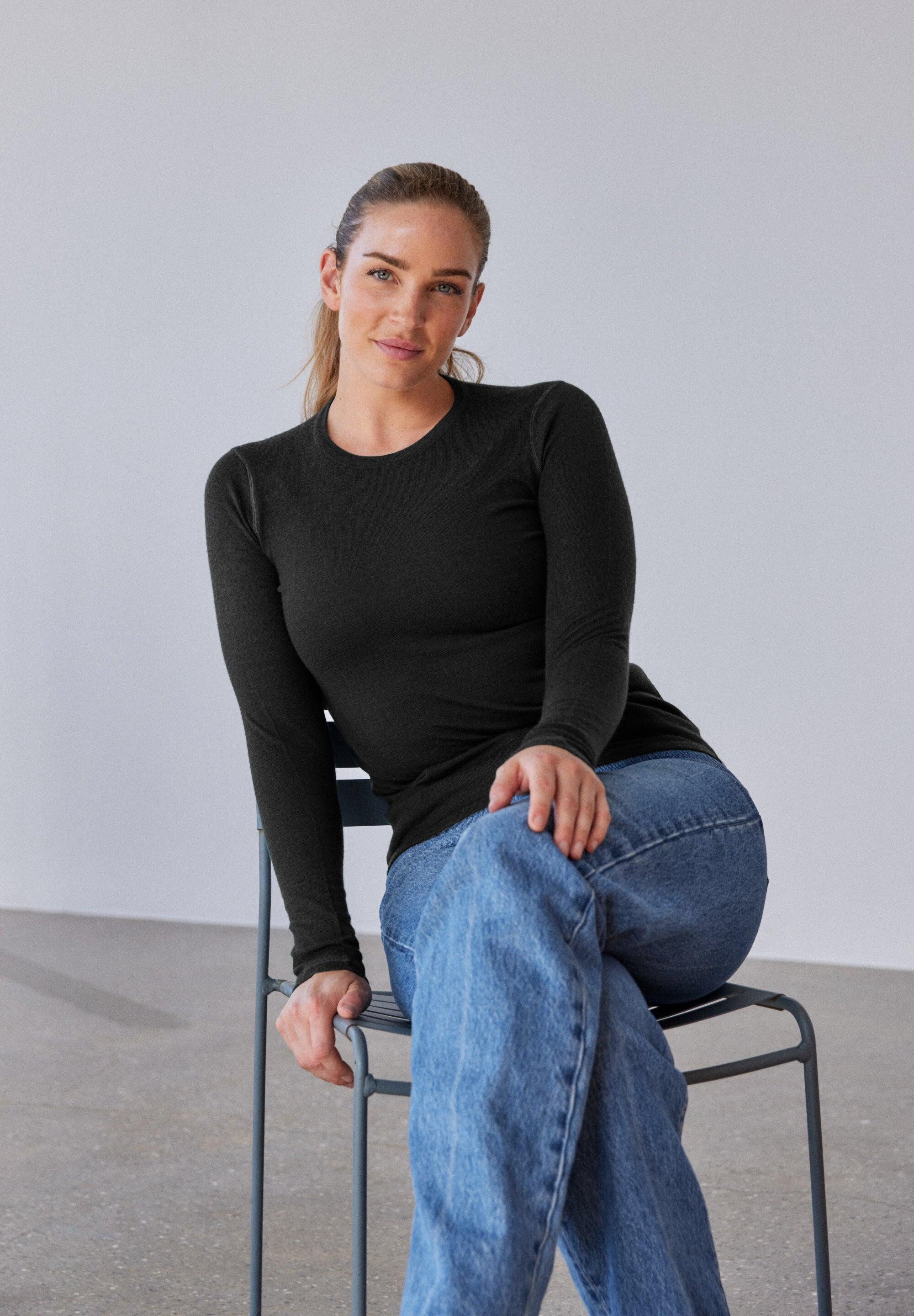 Ensemble Caleçon et Haut Thermique Femme en Laine Mérinos Hiver Chaud 5/6