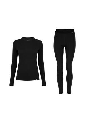 Damen Merino Baselayer Set Langarmshirt & Leggings Warm Atmungsaktiv