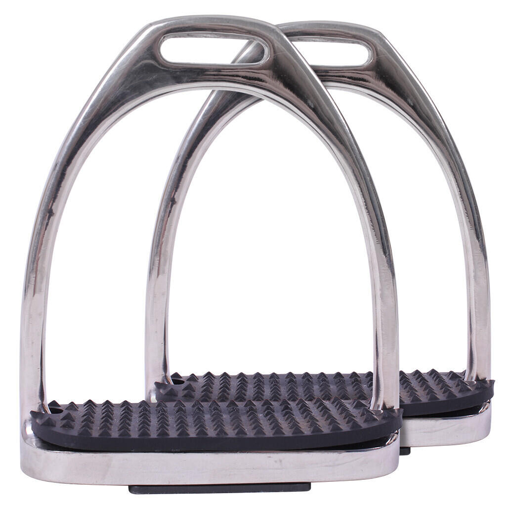 Qhp - Étriers Équitation Q-essentials Fillis - Etrier - Gris - 120 Mm - Decathlon