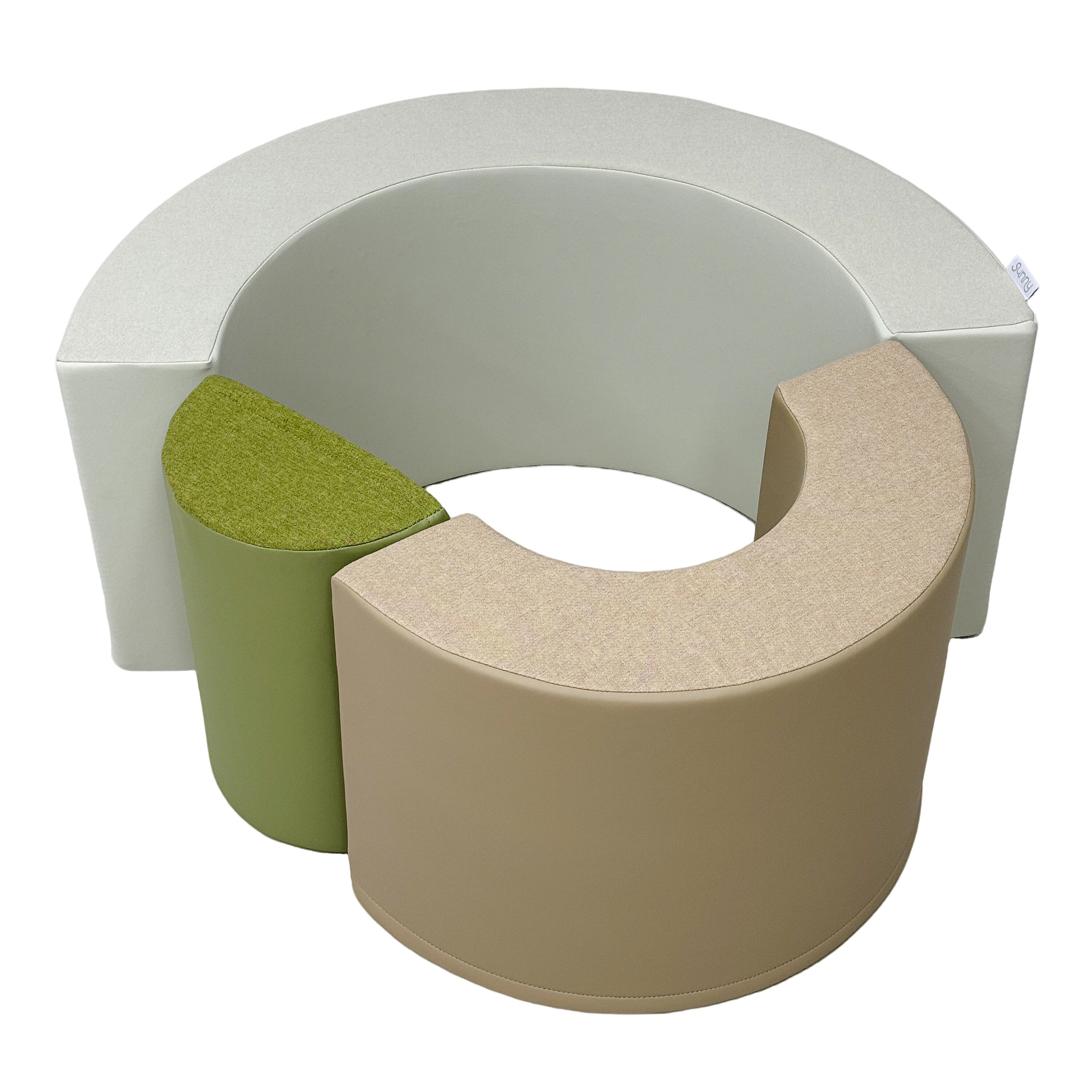 Parcours Motricité pour Bébé, Sunny Seli Rainbow, 3 Pièces, Beige 6/7