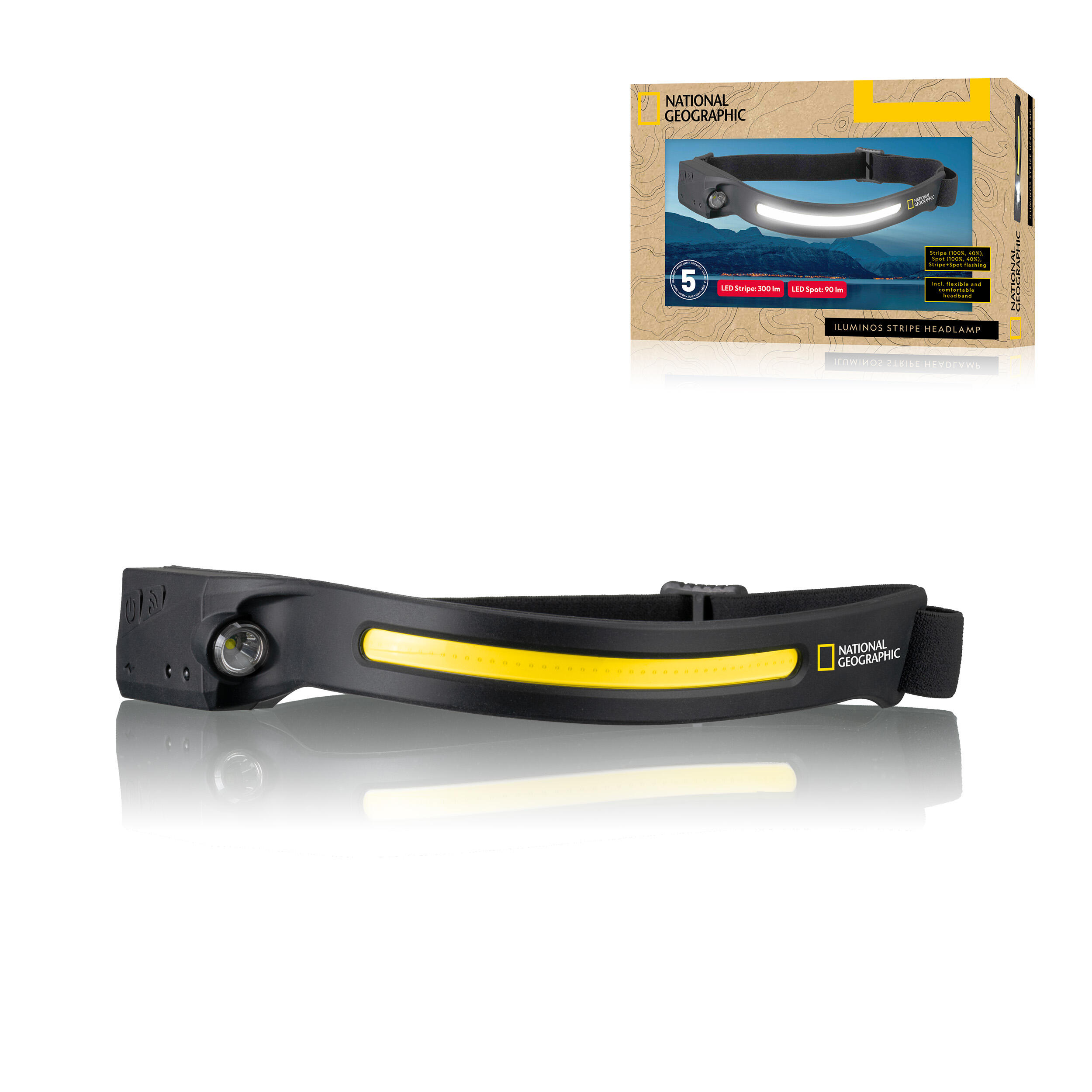 NATIONAL GEOGRAPHIC Lanterna BRESSER Illuminos Faretto a strisce con striscia LED