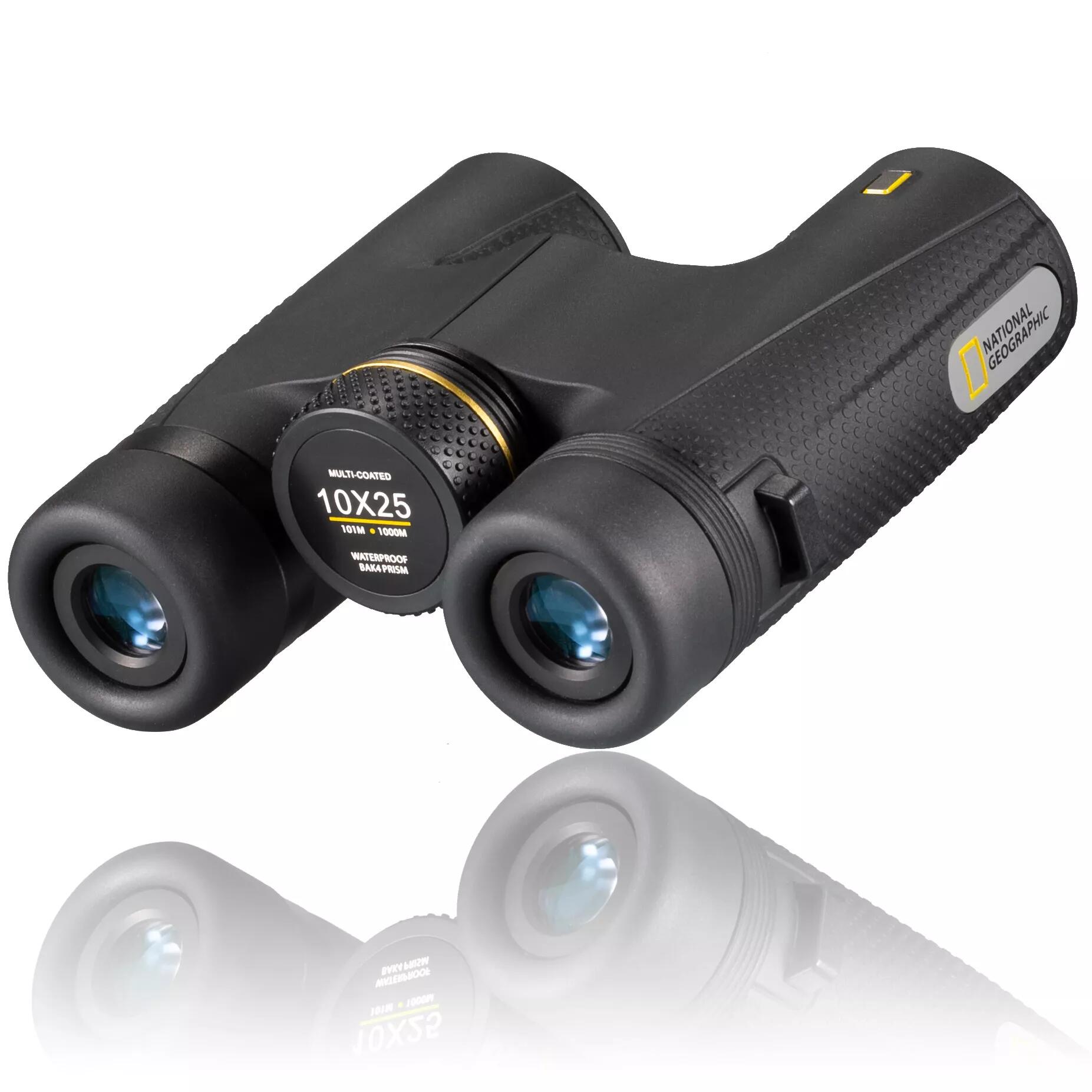 National Geographic 10 x 25 Binocolo tascabile con prismi BAK-4 5/7