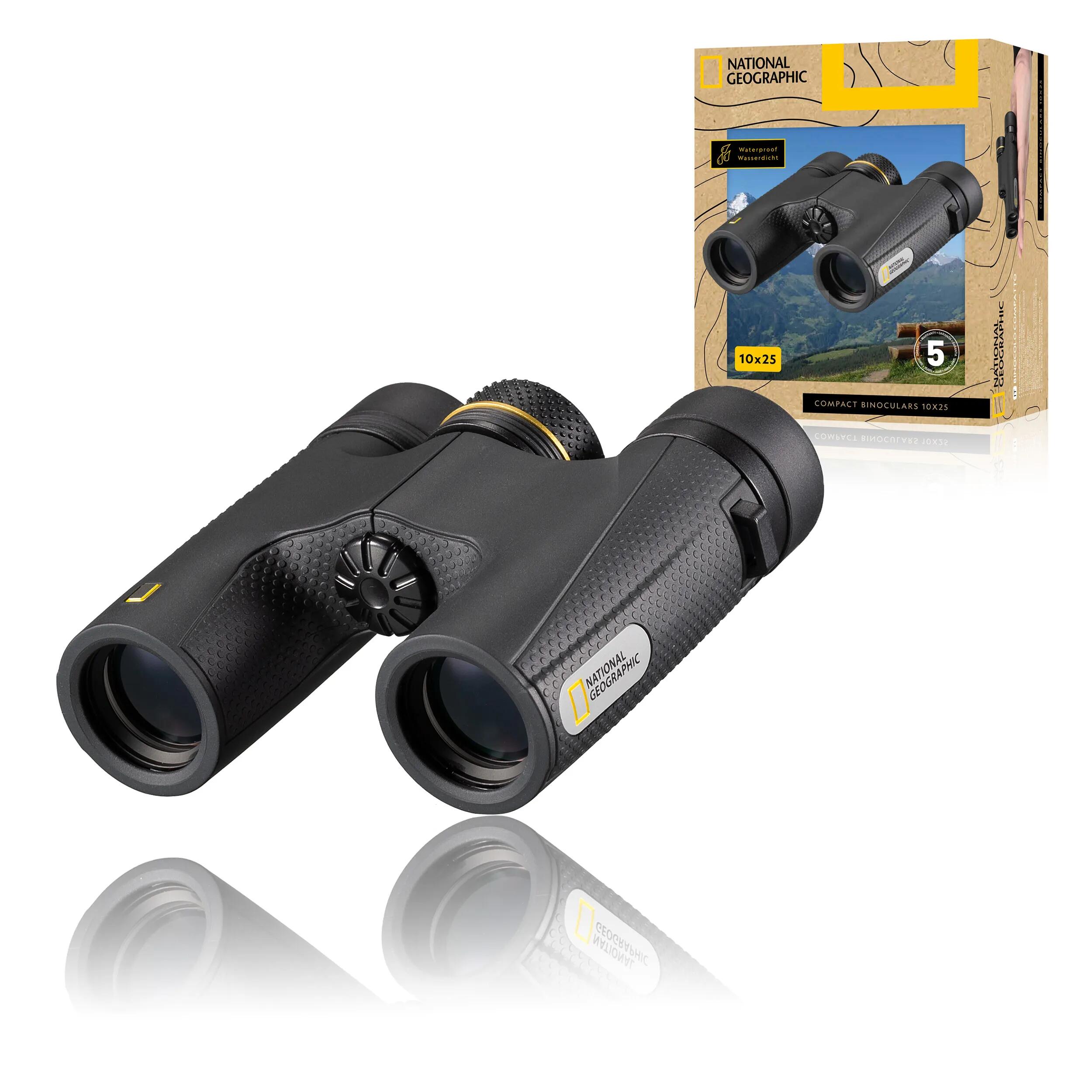 National Geographic - Jumelles De Poche National Geographic 10x25 Avec Prismes Bak-4 De Haute Qualité - Jumelles - Noir - Taille Unique - Decathlon