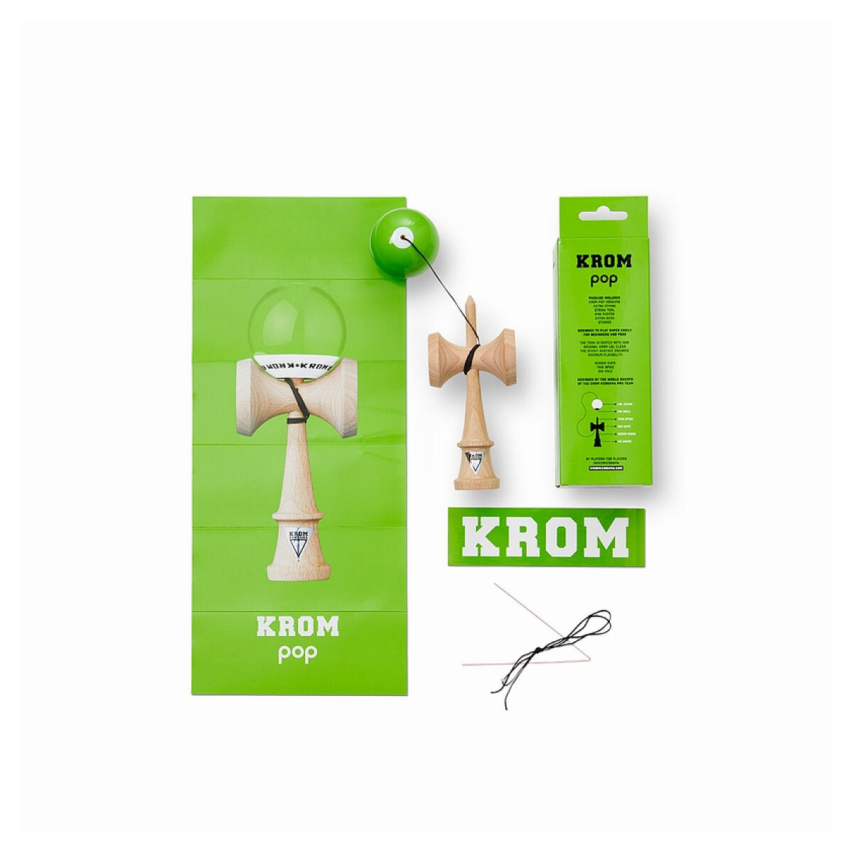 Kendama - pop lol Limegroen 2/3