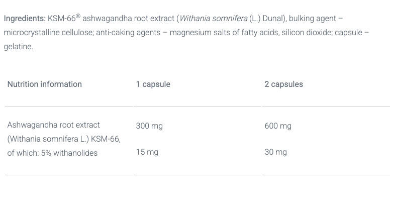 Ashwagandha - Ashwagandha 600 Sport - 60 Gélules 3/6