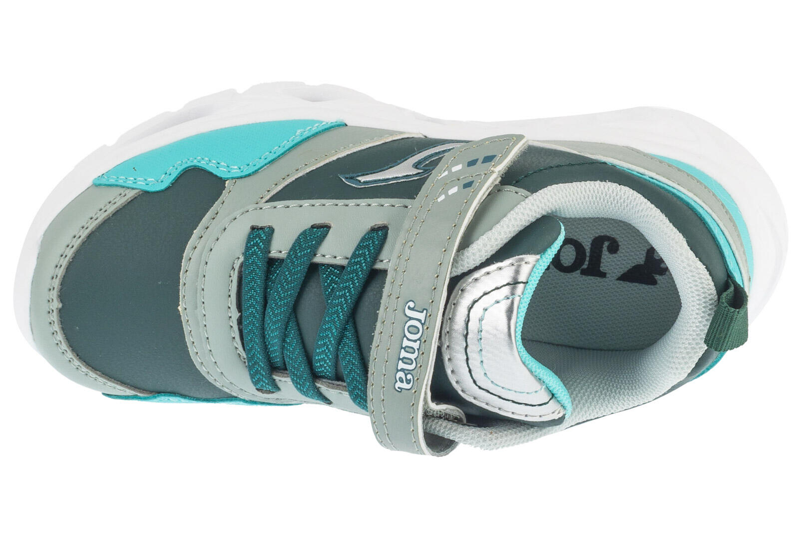 Zapatilla infantil JOMA STAR JR 2515 verde turquesa 3/4