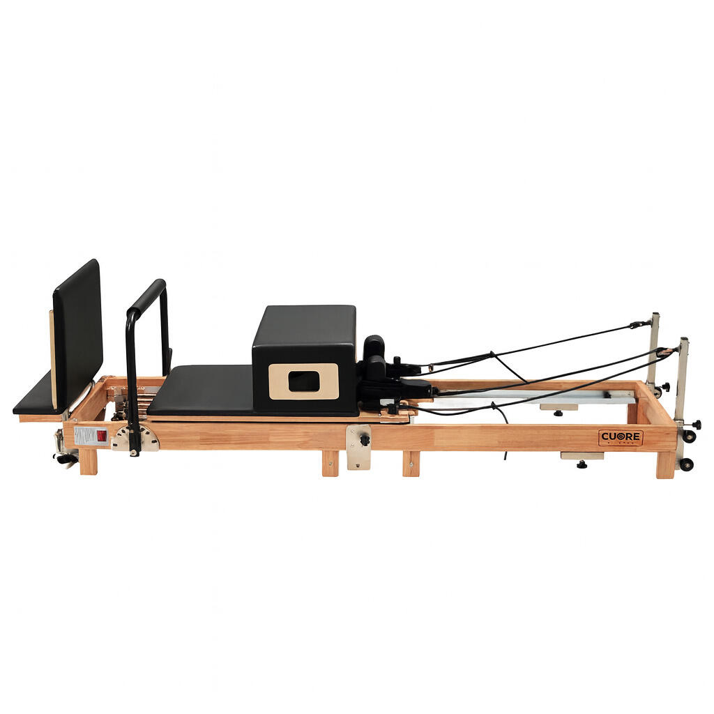 Cuorepilates - Reformer Pilates Pliable En Bois Advance - Pilates Réformateur - Marron|noir - No Size - Decathlon