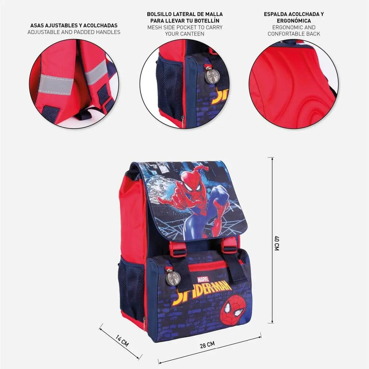 Mochila Escolar Rojo 5/7