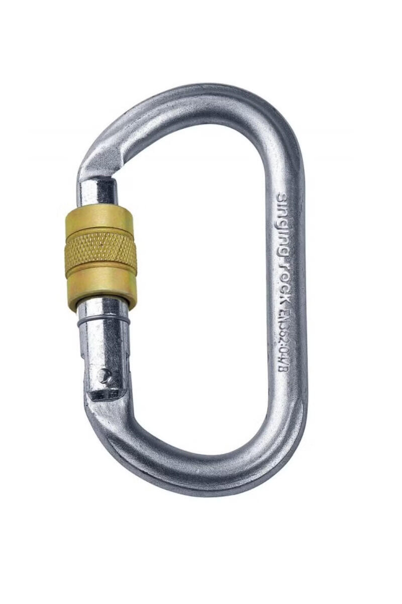 Karabinek wspinaczkowy Oval Keylock zakręcany 1/1