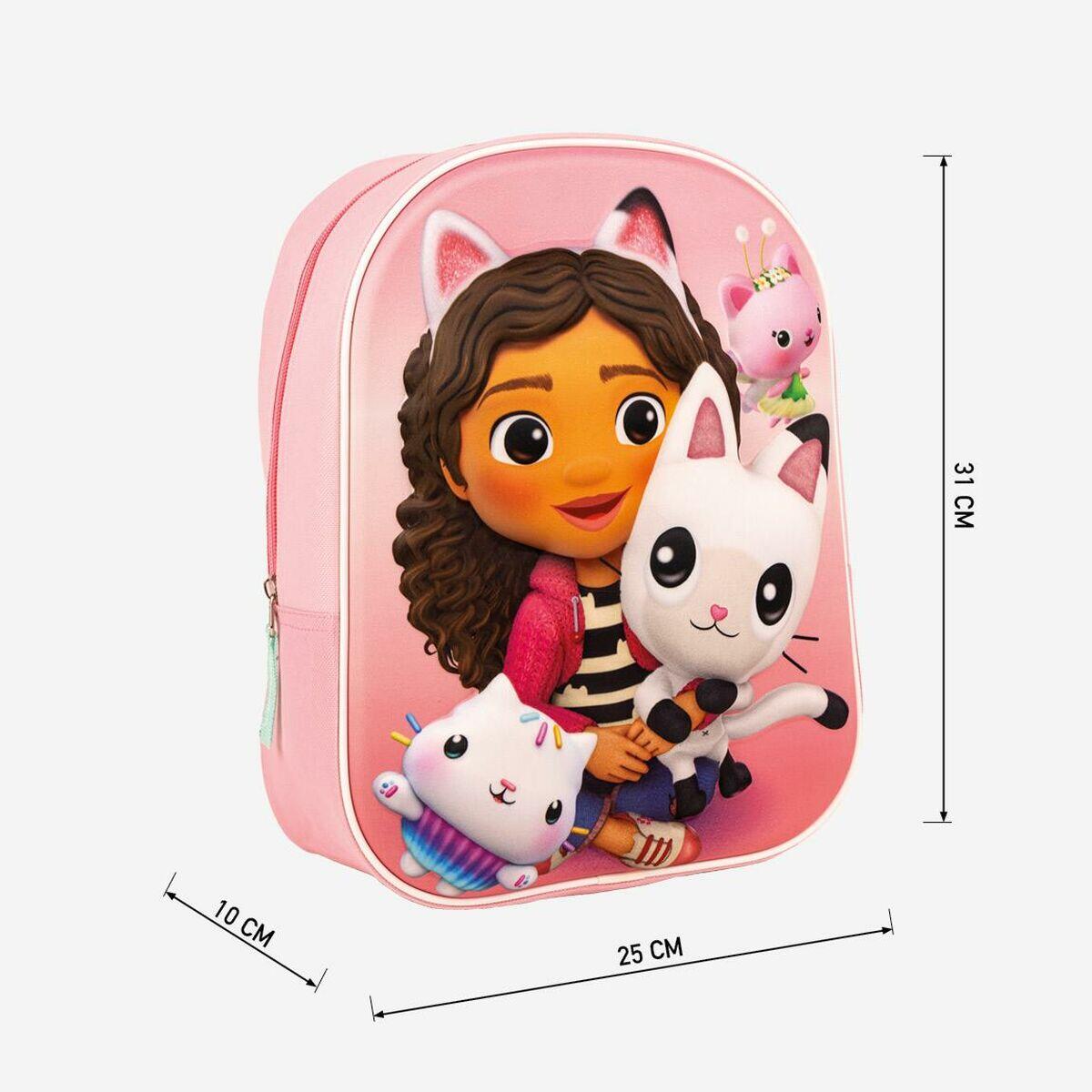 Mochila Escolar 3D Rosa 4/6