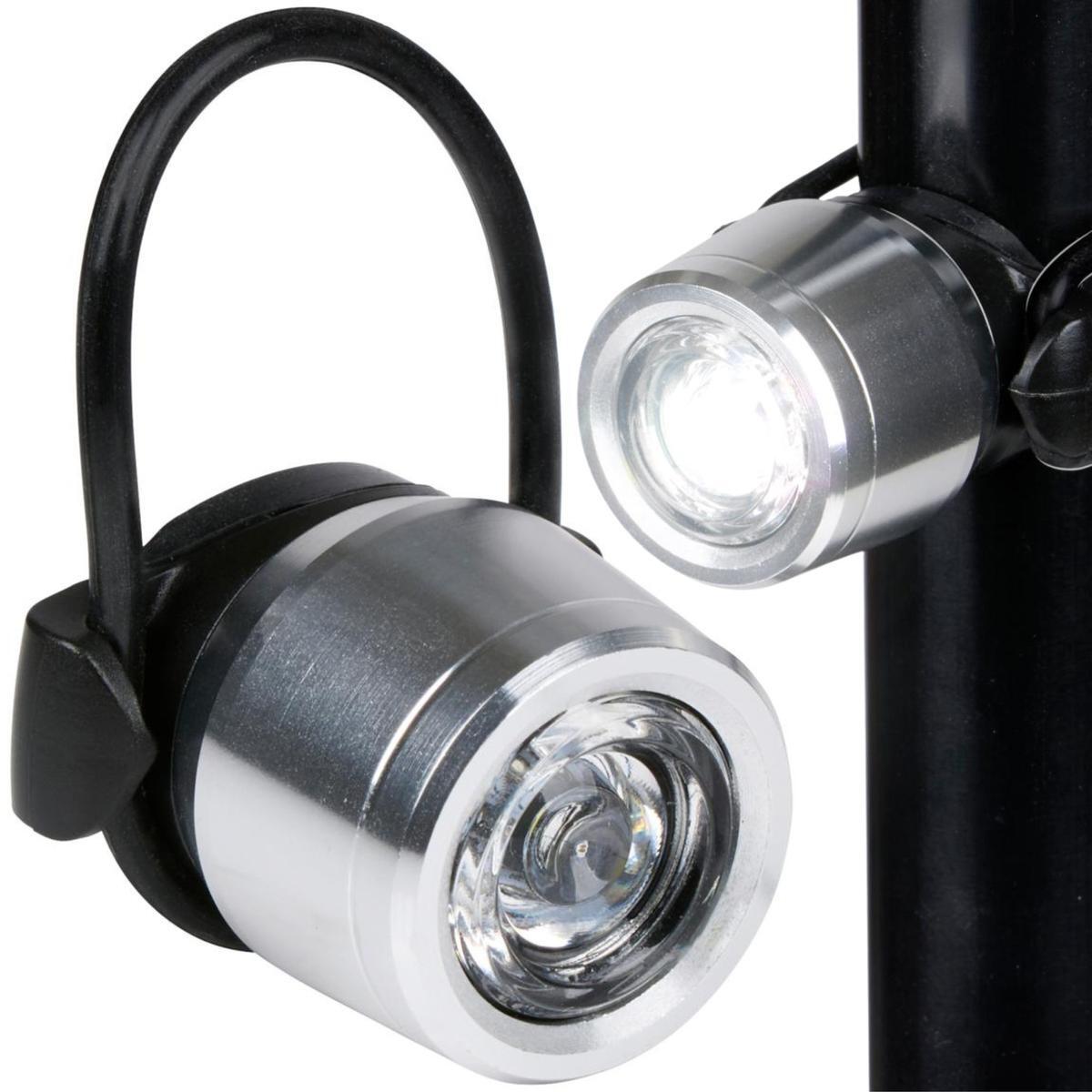 Lampka rowerowa LED Dunlop przednia aluminiowa 2/3