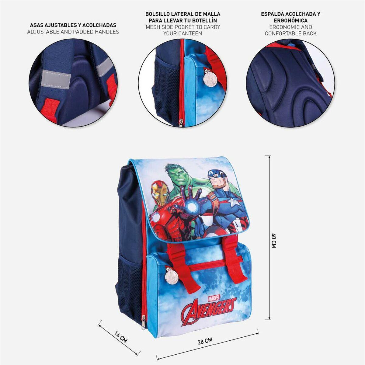 Mochila Escolar Azul 4/7
