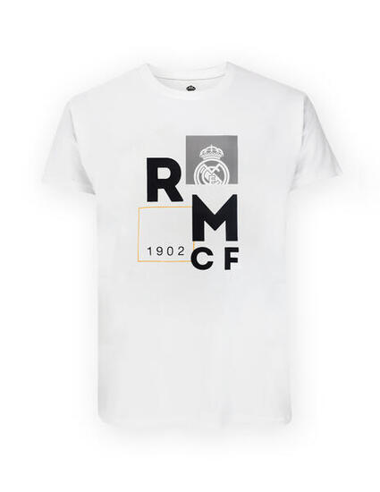 Das moderne weiße Kinder-T-Shirt von Real Madrid
