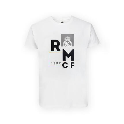 Nowoczesna biała koszulka dziecięca Real Madryt