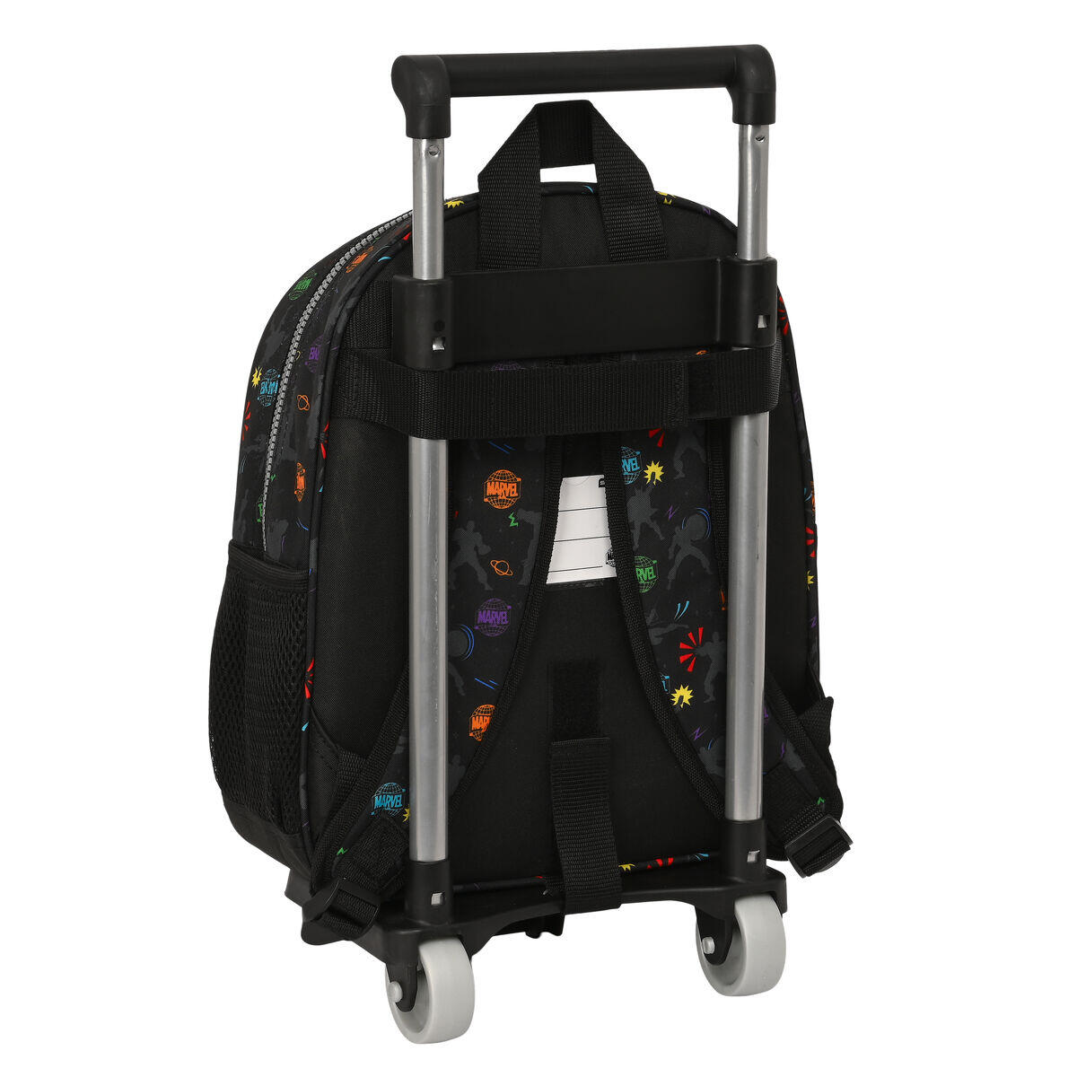 Mochila Escolar con Ruedas Super heroes Negro 3/3