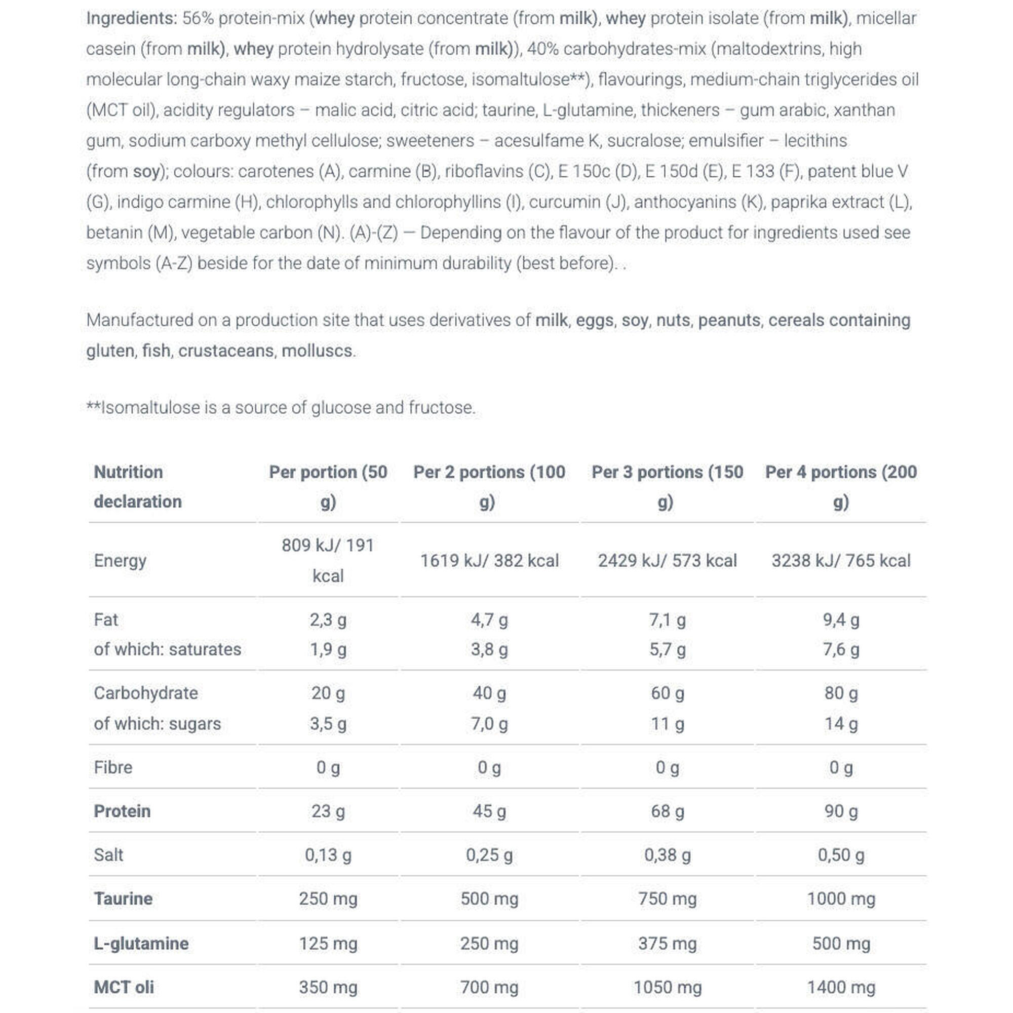 Olimp Sport - Lean Gainer - Profi Mass - Fraise - Gainer - 2,5 Kg - Decathlon