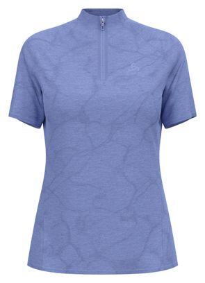 Polo Femme Odlo Ascent Chill-Tec Bleu
