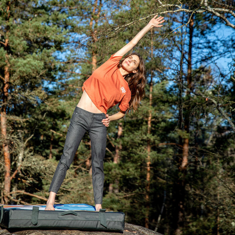 Camiseta crop top de mujer Snap Climbing 3/4