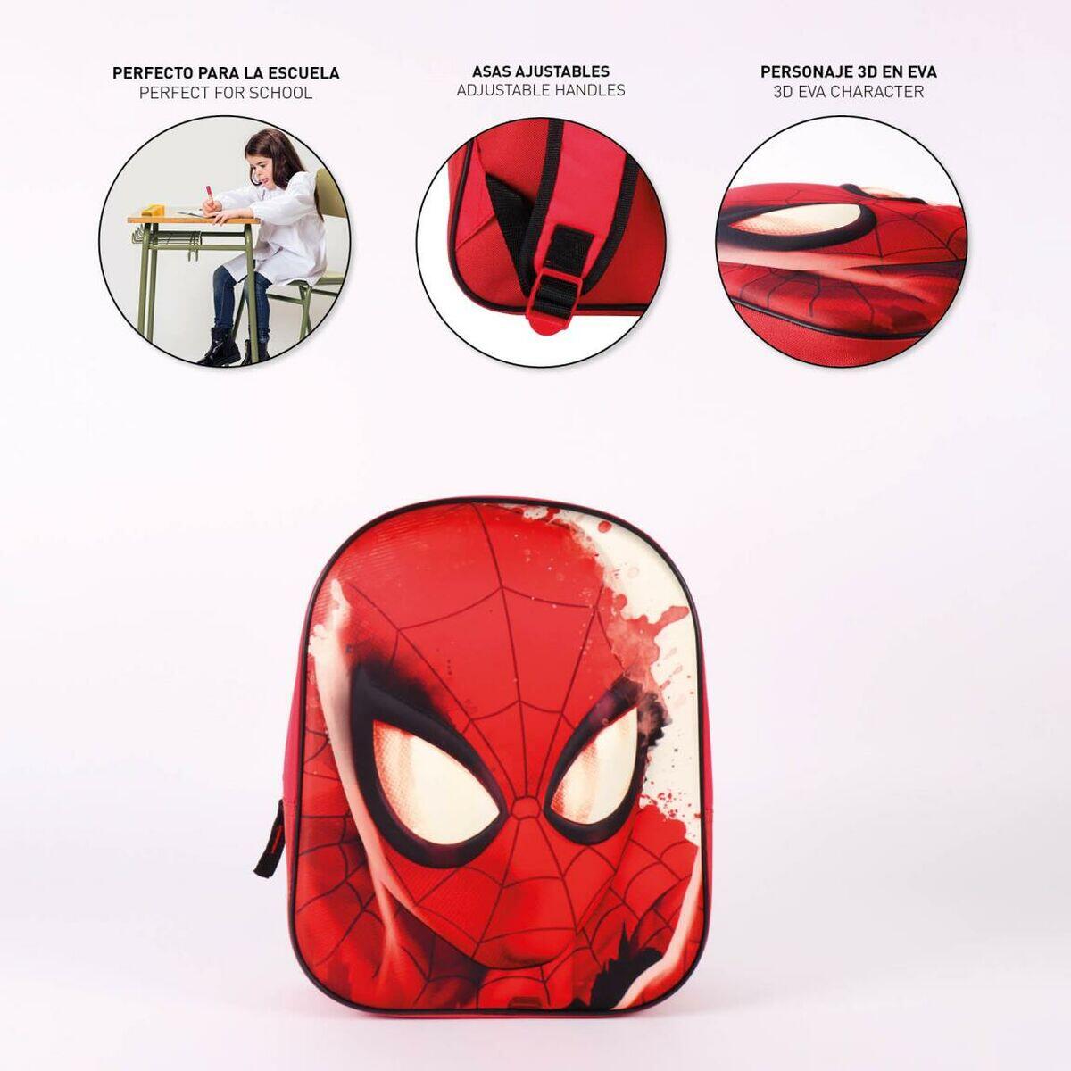 Mochila Escolar Rojo 3/5