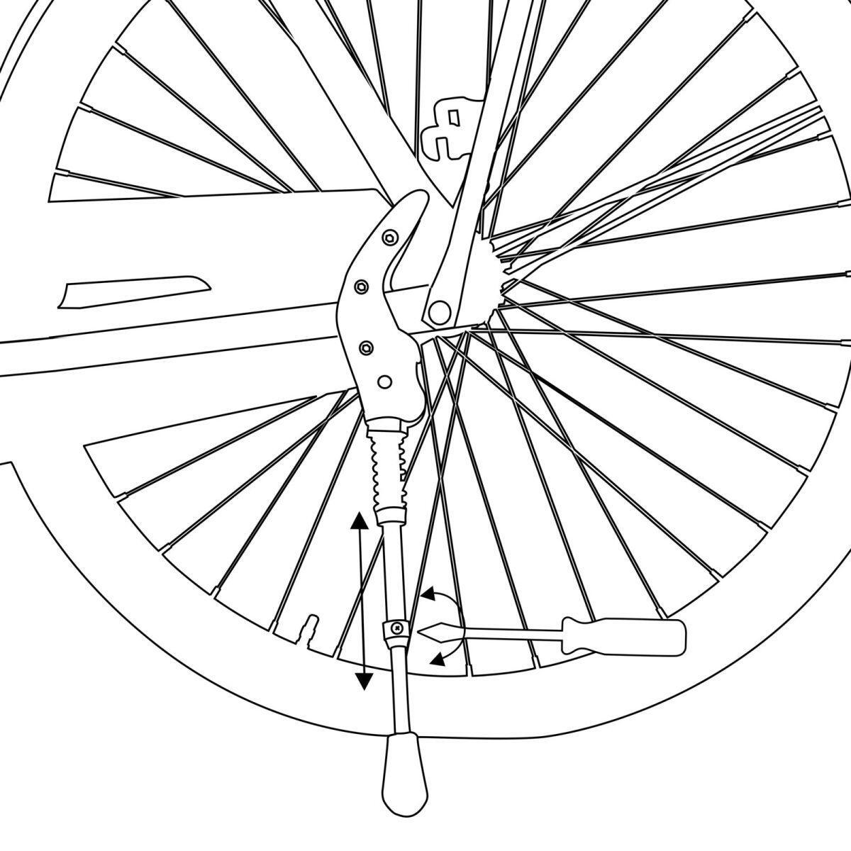 Nóżka stopka rowerowa Dunlop na tył 24''-28'' regulowana 5/5