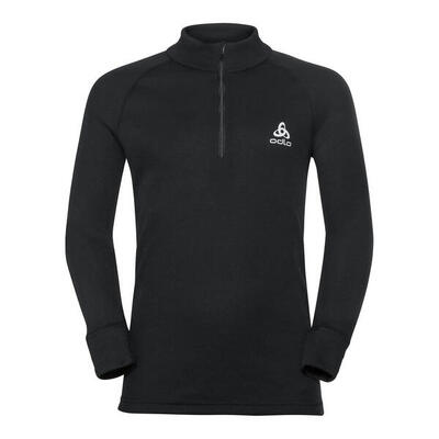 Odlo shirt turtle neck lange mouwen halve rits active w thermoshirt zwart 140