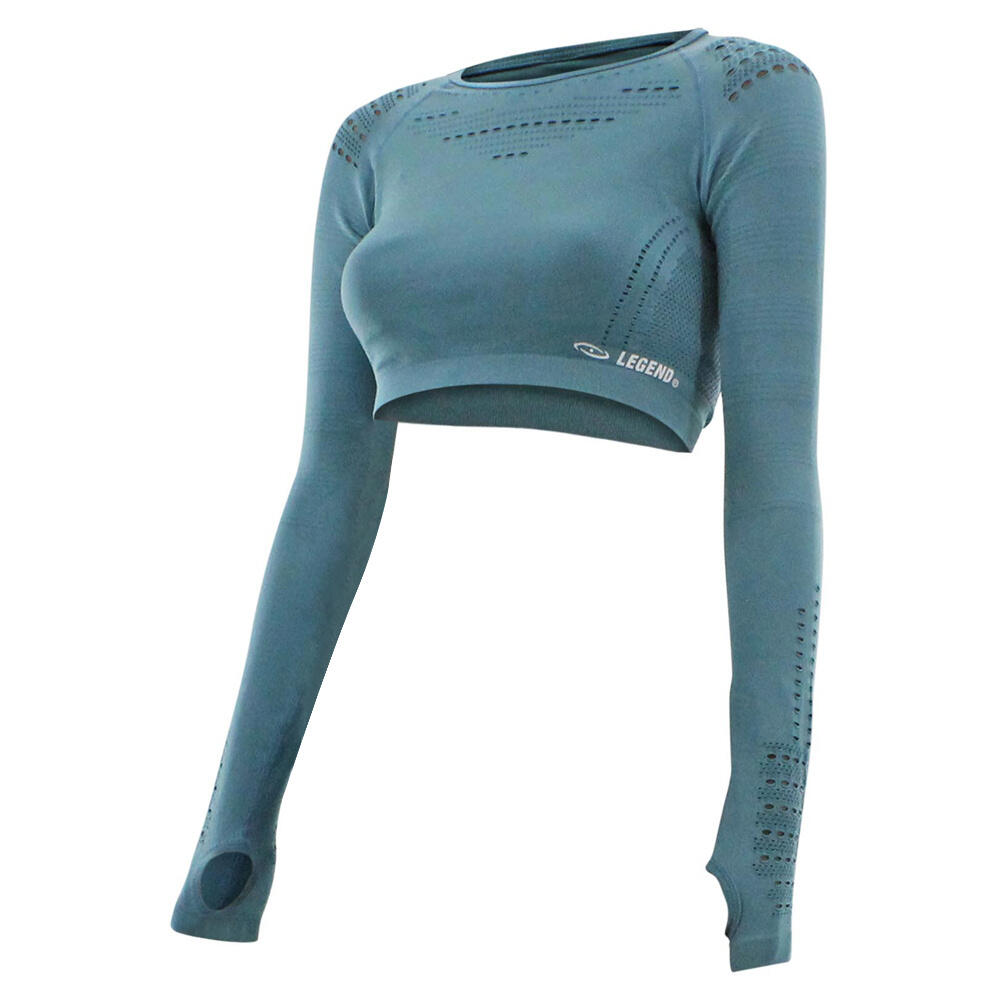 Sport top steel blue - Verschillende maten - Gemaakt van Dry-fit materiaal op 4/5