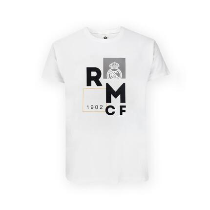 Nowoczesna biała koszulka dziecięca Real Madryt