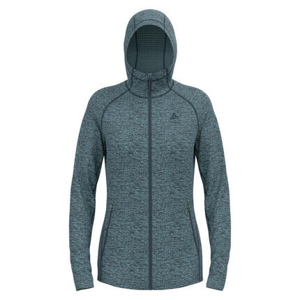 Odlo Damen Kapuzenjacke Mid layer hoody full zip TENCIA 542761