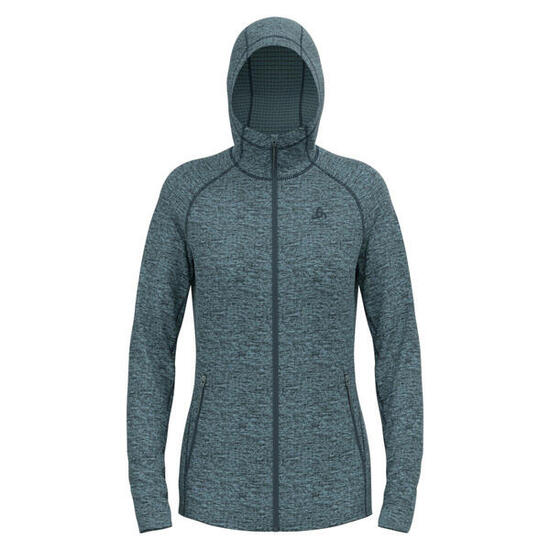 Odlo Damen Kapuzenjacke Mid layer hoody full zip TENCIA 542761