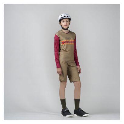 Maillot Manches Longues Femme Kenny Charger Marron / Rouge 5/5
