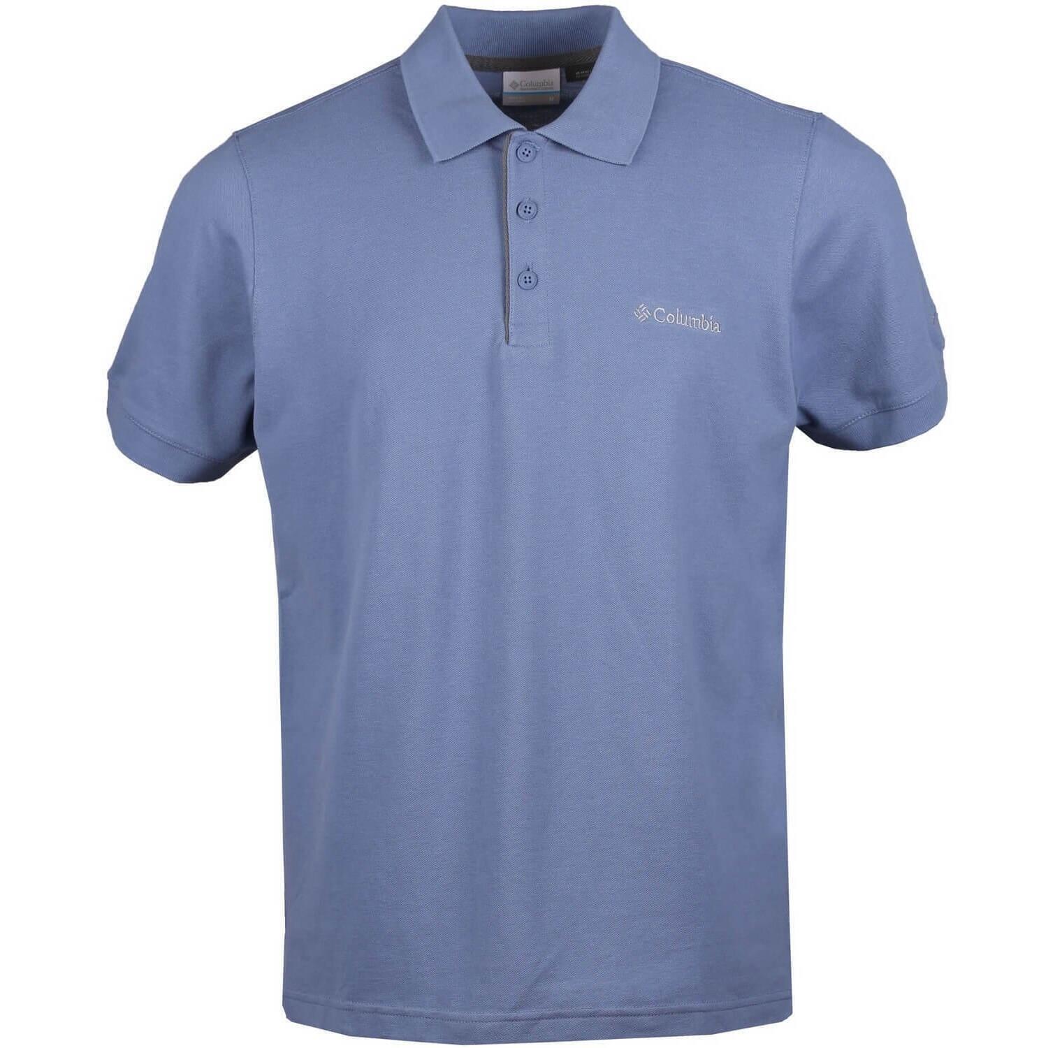 Tricou barbati Columbia Cascade Range Solid Polo, Albastru
