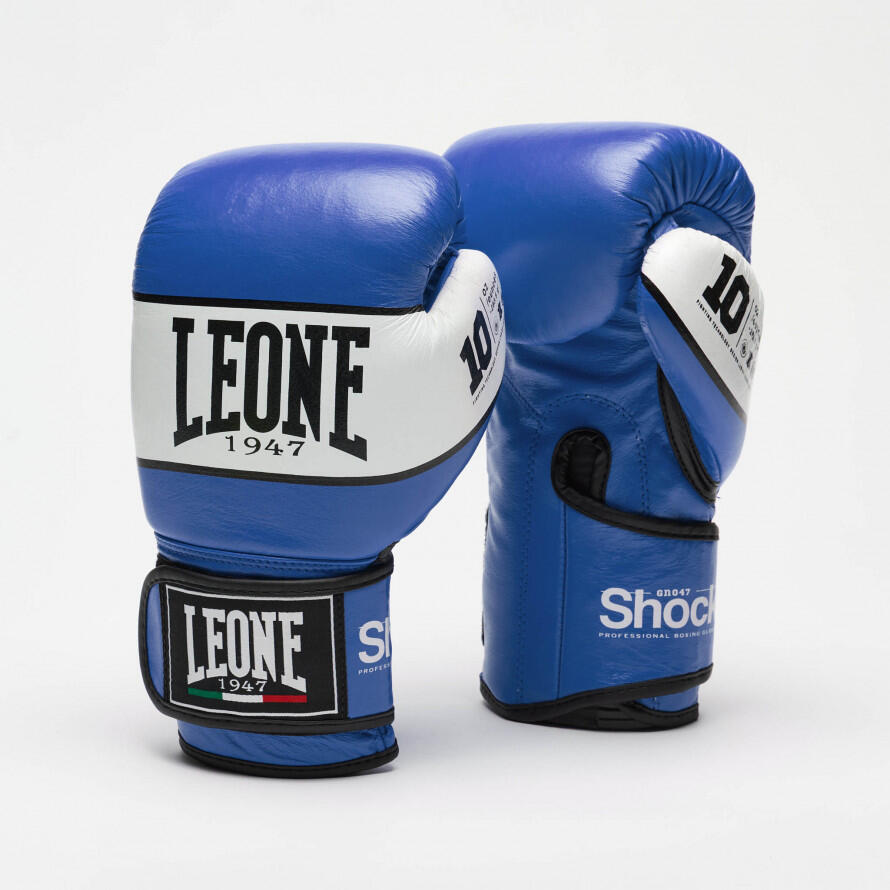 Leone 1947 - Gants De Boxe Shock Blue - Gants De Boxe - Bleu|noir - 12 Oz - Decathlon