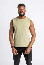 Core Scoop Débardeur T-Shirt - Fitness - Homme - Vert Sauge