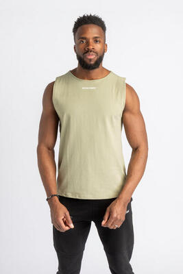 Core scoop sleeveless tee - fitness - heren - sage groen