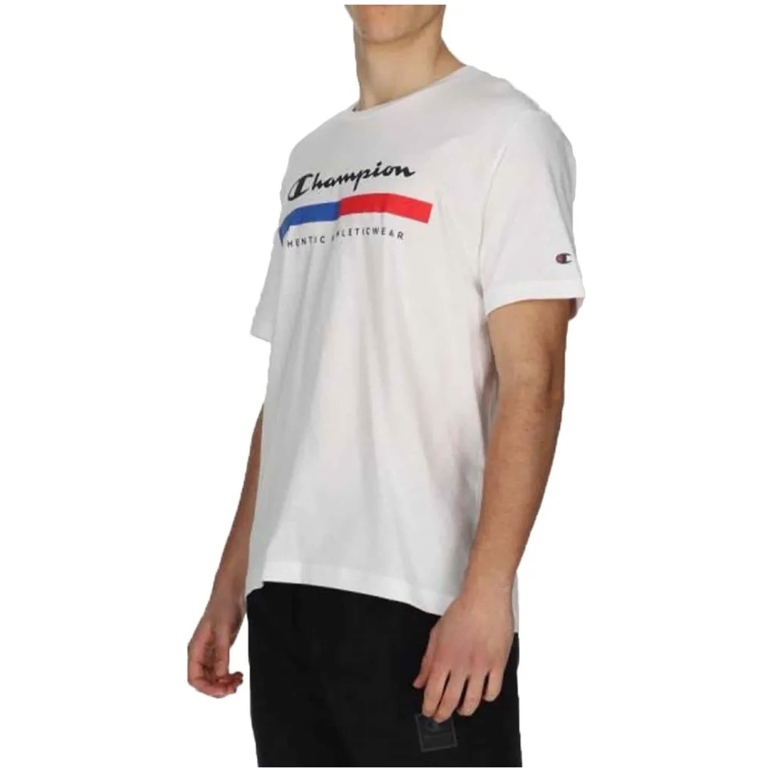 Maglia a maniche corte Champion modello 219735-WW001 per uomini 3/4