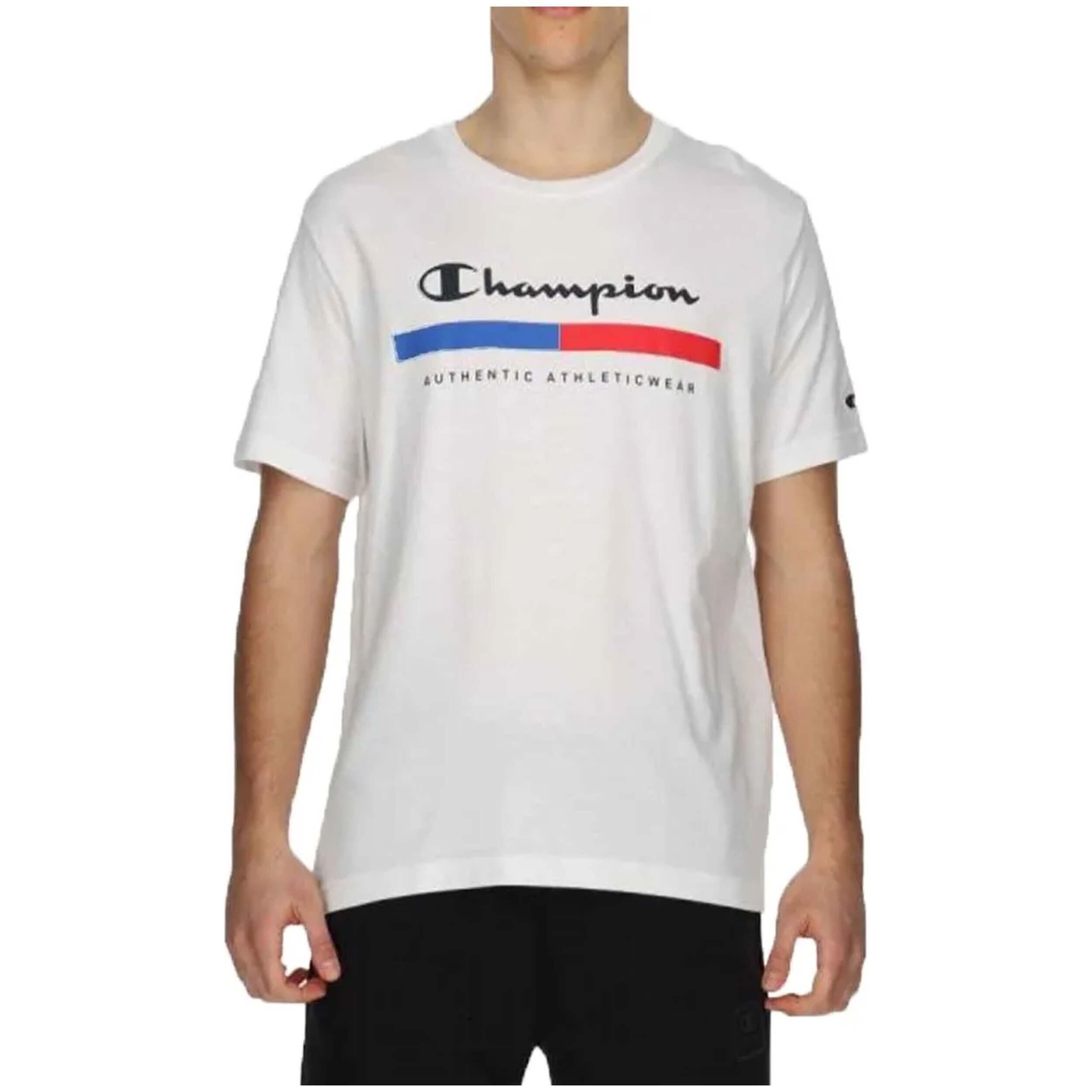 Maglia a maniche corte Champion modello 219735-WW001 per uomini 2/4