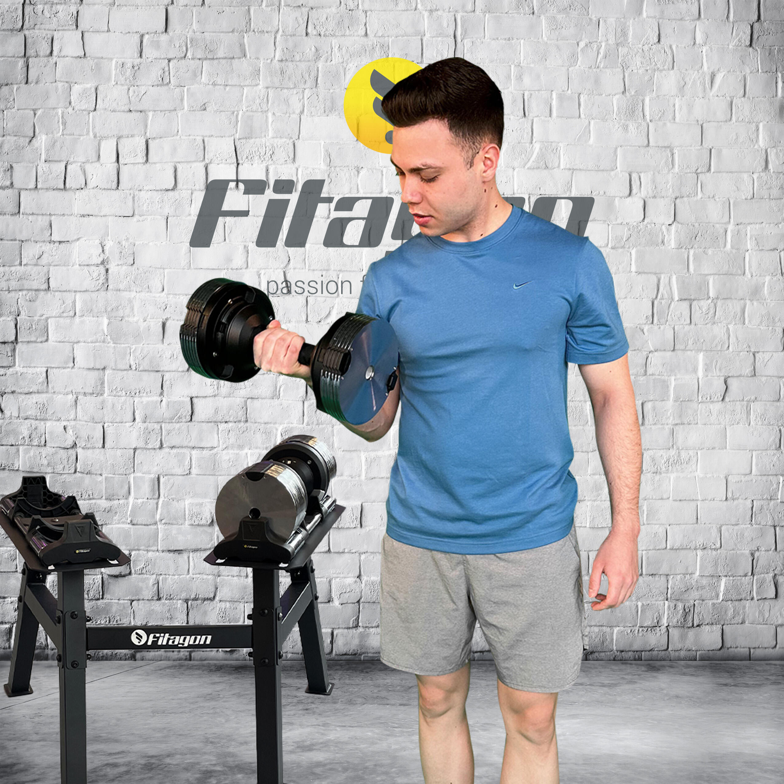 Fitagon Hantelständer für verstellbare Kurzhanteln pro 3/6