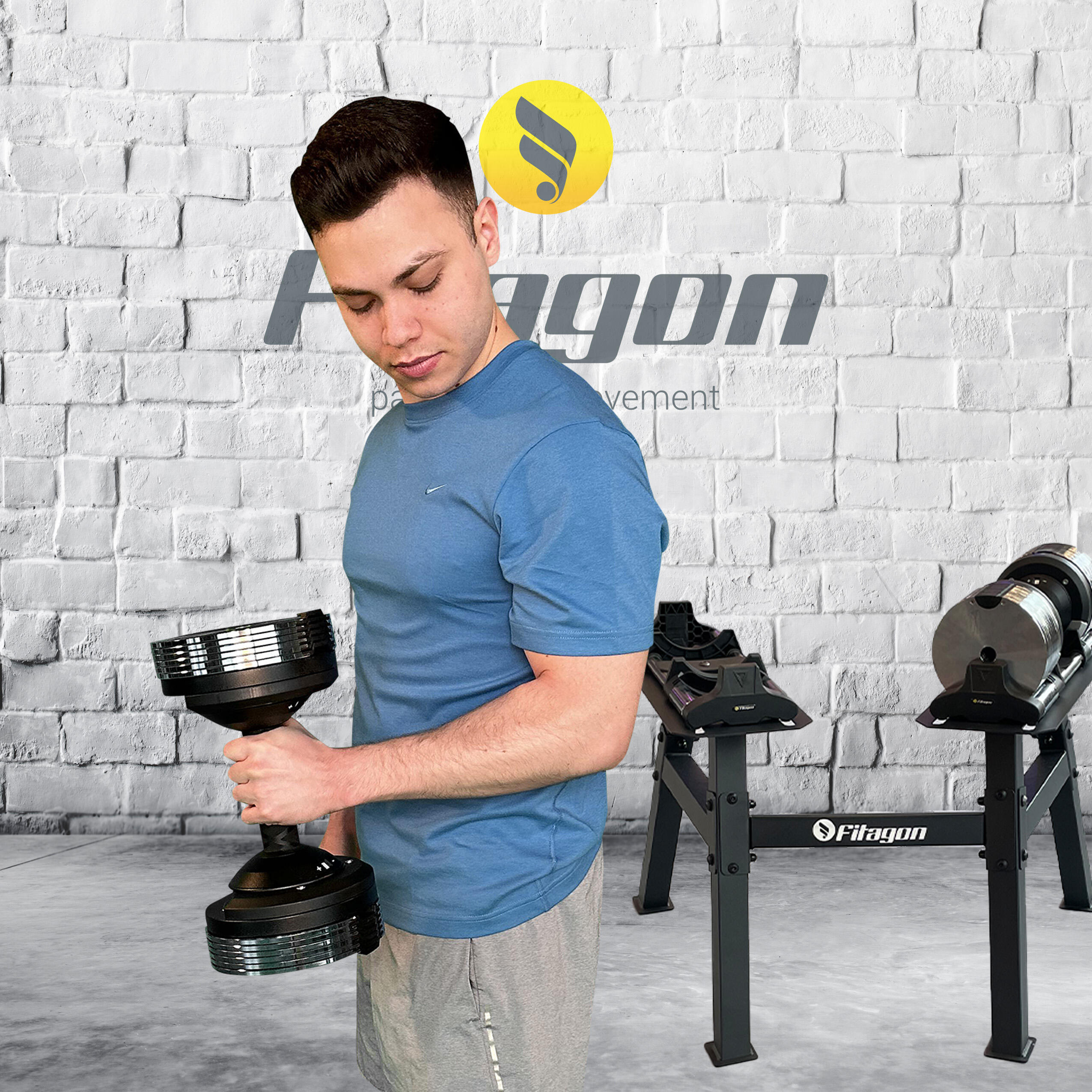 Fitagon Hantelständer für verstellbare Kurzhanteln pro 4/6