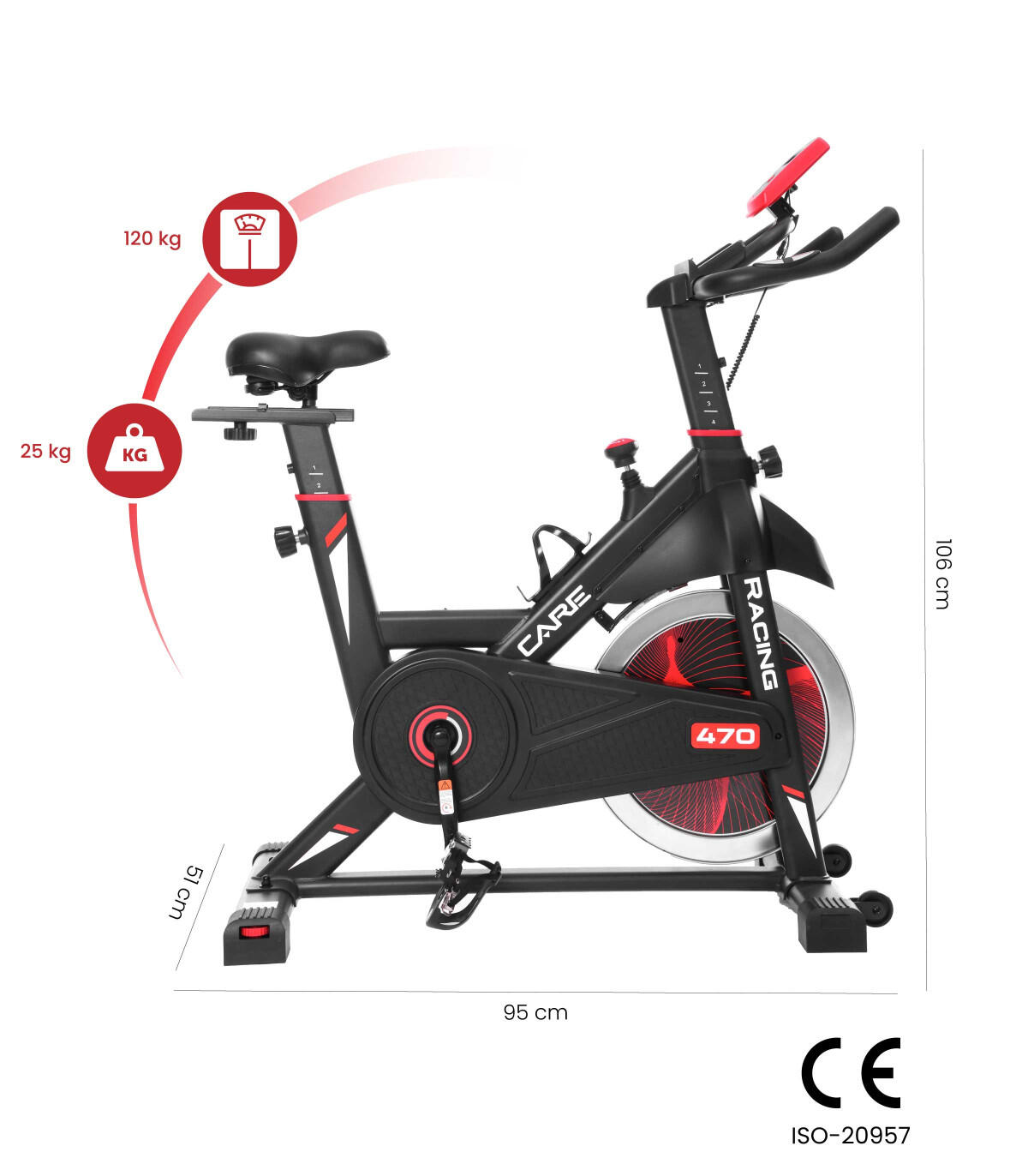 Indoor Cycling Bike - CARE - racing 470-475 2/7
