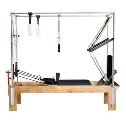 Appareil de Pilates Cadillac en bois massif noir, stable et sûr
