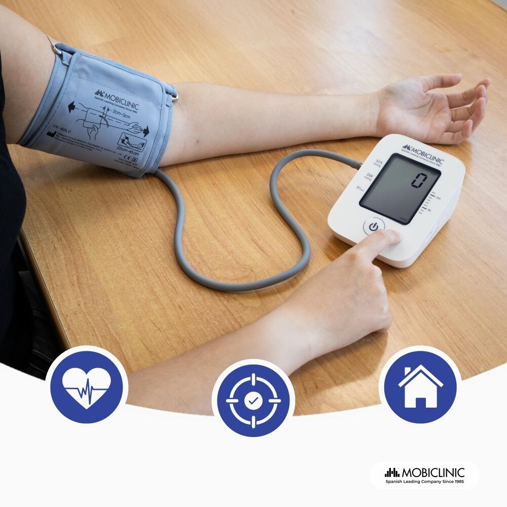 Medidor de tensão arterial digital com memória automática Tensiómetro Braçadeira 3/7