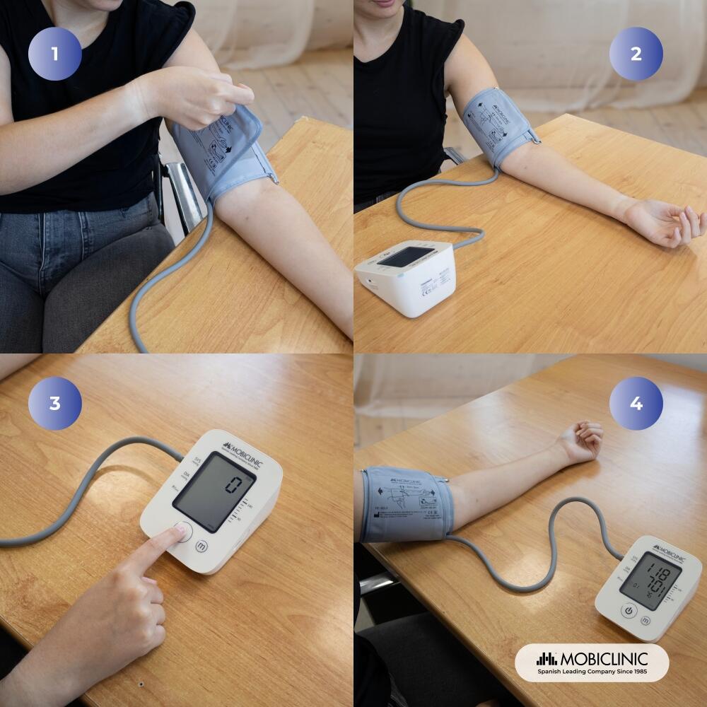 Medidor de tensão arterial digital com memória automática Tensiómetro Braçadeira 5/7