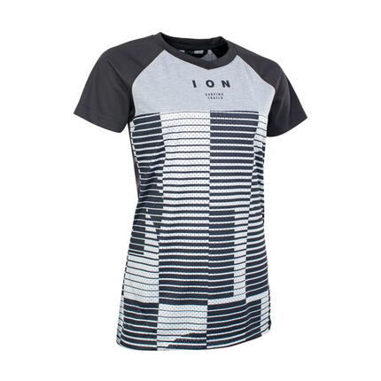 Tee SS Scrub AMP Mesh_ine - Damen Trikot - Schwarz/Grau/Weiß