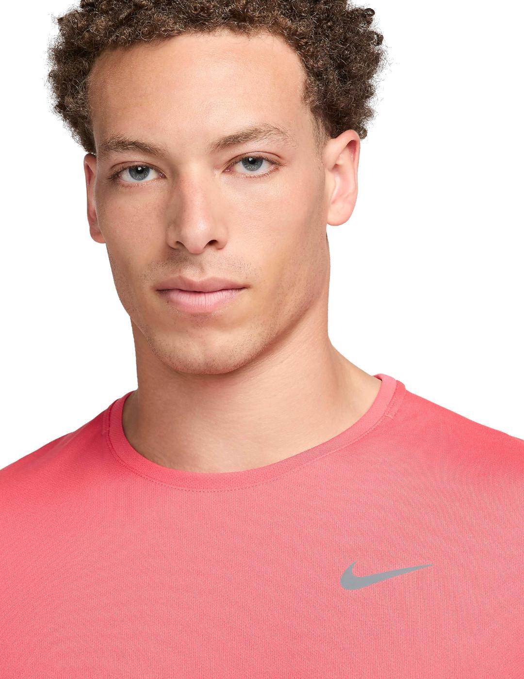 Maglietta da uomo Nike Miller dry-fit rosa 3/4